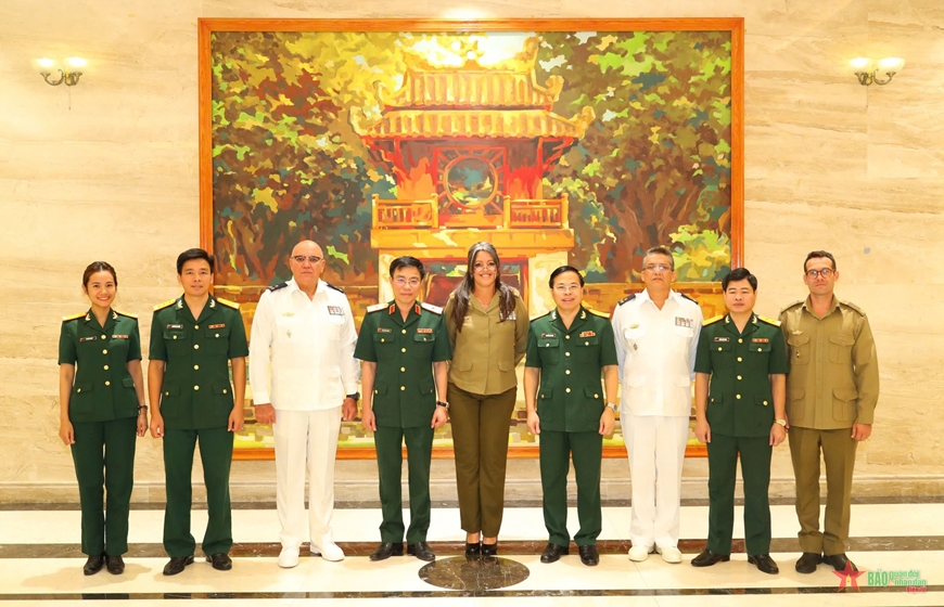 Vụ Pháp chế, Bộ Quốc phòng hội đàm với Cục Pháp chế Bộ các Lực lượng vũ trang cách mạng Cuba