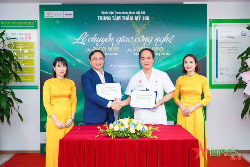 Trung tâm Thẩm mỹ (Bệnh viện Trung ương Quân đội 108): Chuyển giao công nghệ mới về điều trị da liễu