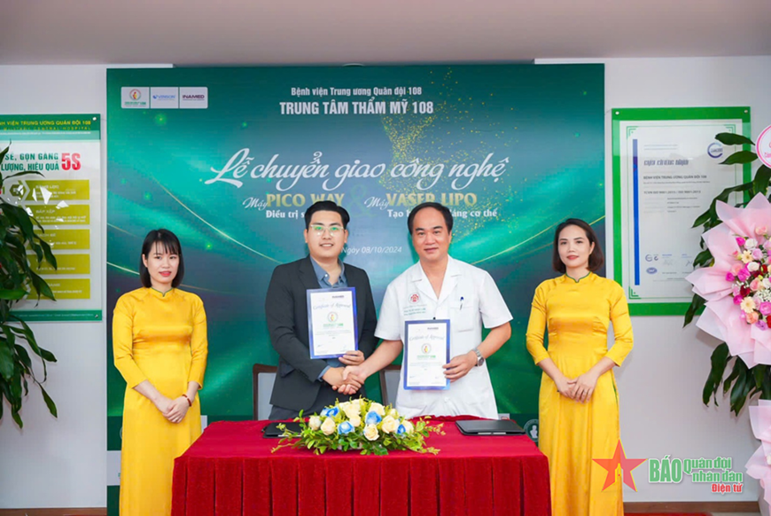 Trung tâm Thẩm mỹ (Bệnh viện Trung ương Quân đội 108): Chuyển giao công nghệ mới về điều trị da liễu
