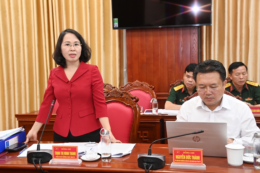 Đoàn Kiểm tra của Bộ Chính trị kiểm tra đối với Ban Thường vụ Đảng ủy Quân sự tỉnh Quảng Ninh