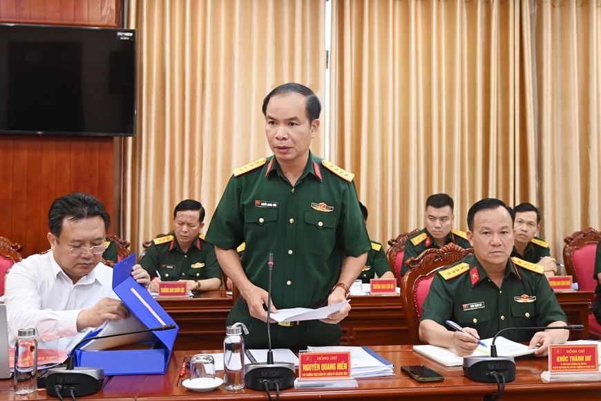 Đoàn Kiểm tra của Bộ Chính trị kiểm tra đối với Ban Thường vụ Đảng ủy Quân sự tỉnh Quảng Ninh