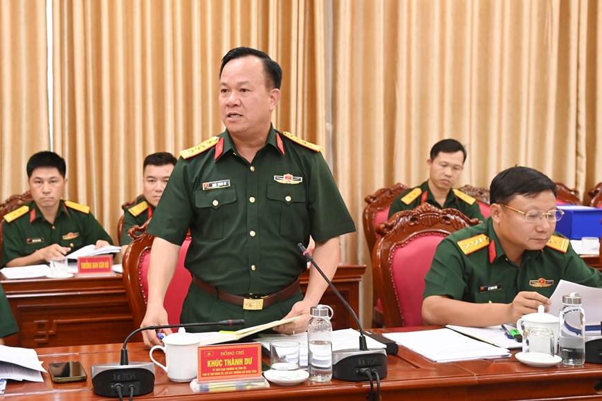 Đoàn Kiểm tra của Bộ Chính trị kiểm tra đối với Ban Thường vụ Đảng ủy Quân sự tỉnh Quảng Ninh