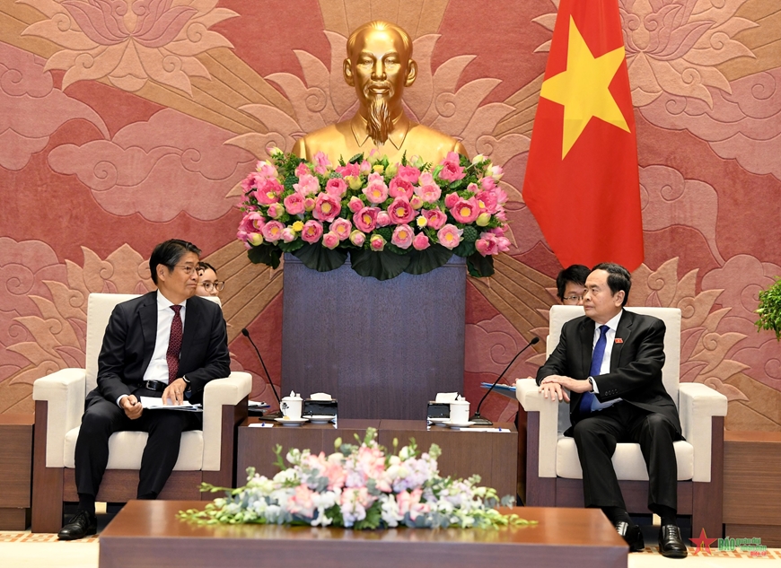 Chủ tịch Quốc hội Trần Thanh Mẫn tiếp Đại sứ Nhật Bản