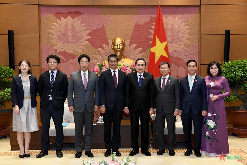 Chủ tịch Quốc hội Trần Thanh Mẫn tiếp Đại sứ Nhật Bản