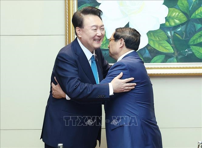 Hội nghị Cấp cao ASEAN: Thủ tướng Chính phủ Phạm Minh Chính hội kiến Tổng thống Hàn Quốc Yoon Suk Yeol