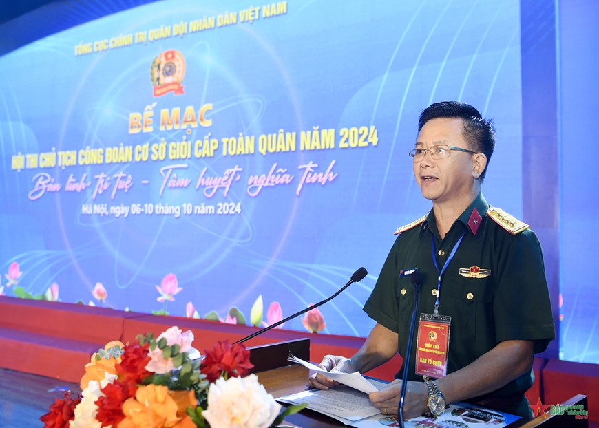 Bế mạc Hội thi Chủ tịch công đoàn cơ sở giỏi cấp toàn quân năm 2024