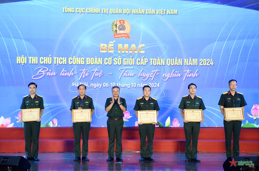 Bế mạc Hội thi Chủ tịch công đoàn cơ sở giỏi cấp toàn quân năm 2024