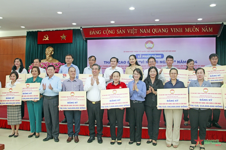 TP Hồ Chí Minh: Gần 20,5 tỷ đồng hỗ trợ xây dựng mới, sửa chữa 358 căn nhà