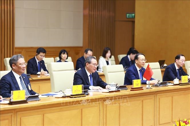Thủ tướng Phạm Minh Chính hội đàm với Thủ tướng Trung Quốc Lý Cường