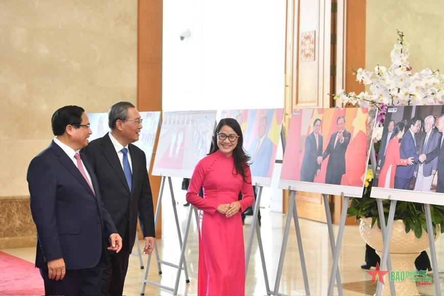 Thủ tướng Phạm Minh Chính chủ trì Lễ đón Thủ tướng Trung Quốc thăm chính thức Việt Nam