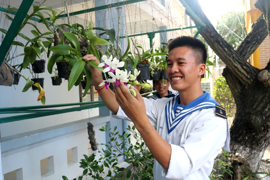 Ngày nghỉ của bộ đội trên quần đảo Trường Sa Ngày nghỉ của bộ đội trên quần đảo Trường Sa