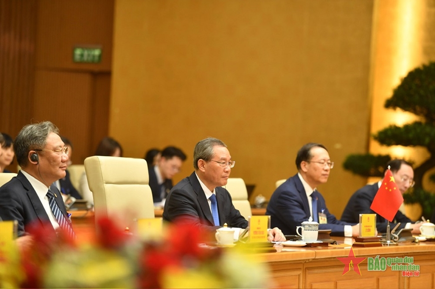 Thủ tướng Phạm Minh Chính hội đàm với Thủ tướng Trung Quốc Lý Cường