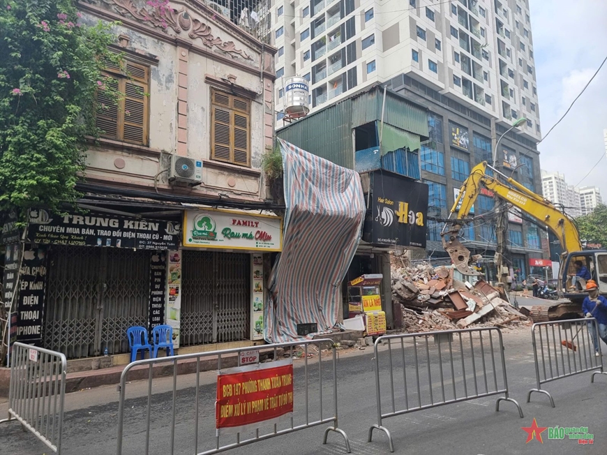 Hà Nội: Giải phóng mặt bằng mở rộng phố Nguyễn Tuân