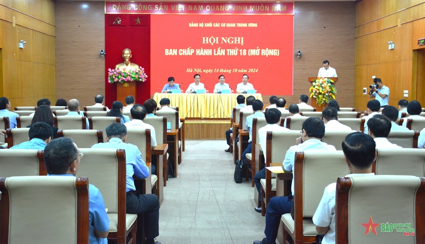 Hội nghị Ban chấp hành lần thứ 18 Đảng bộ Khối các cơ quan Trung ương