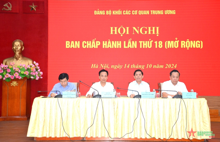 Hội nghị Ban chấp hành lần thứ 18 Đảng bộ Khối các cơ quan Trung ương