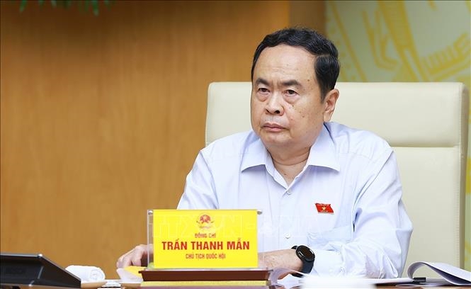 Thủ tướng Phạm Minh Chính và Chủ tịch Quốc hội Trần Thanh Mẫn đồng chủ trì Hội nghị chuẩn bị Kỳ họp thứ tám