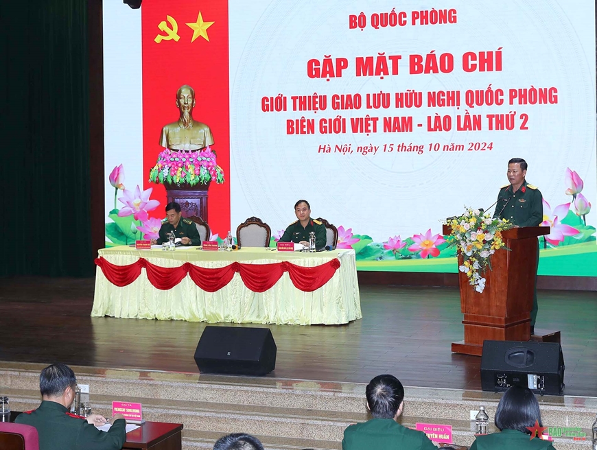 Gặp mặt báo chí giới thiệu Giao lưu hữu nghị quốc phòng biên giới Việt Nam-Lào lần thứ 2