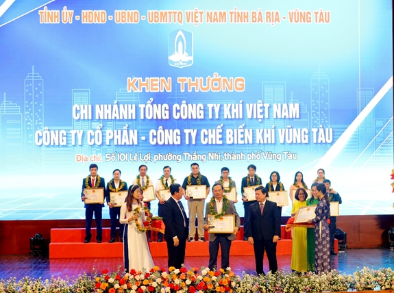 3 công ty trực thuộc PV GAS được tỉnh Bà Rịa - Vũng Tàu tôn vinh Doanh nghiệp tiêu biểu năm 2024