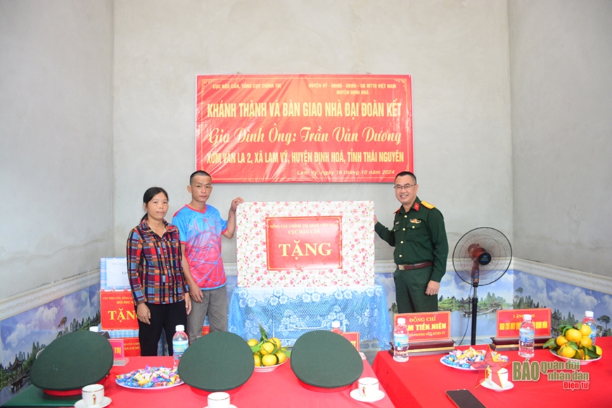 Cục Hậu cần, Tổng cục Chính trị khánh thành nhà “Đại đoàn kết”