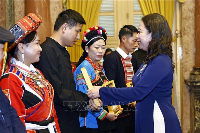 Phó chủ tịch nước Võ Thị Ánh Xuân gặp mặt đại biểu dân tộc thiểu số tiêu biểu Hà Giang