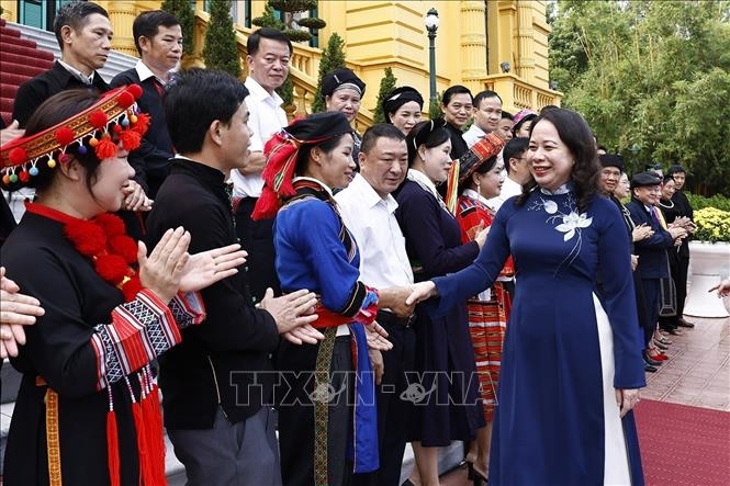Phó chủ tịch nước Võ Thị Ánh Xuân gặp mặt đại biểu dân tộc thiểu số tiêu biểu Hà Giang