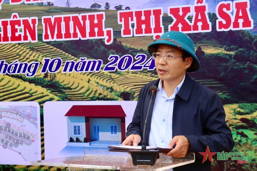 Sa Pa: Khởi công xây dựng nhà ở cho 28 hộ xã Liên Minh bị ảnh hưởng bởi thiên tai