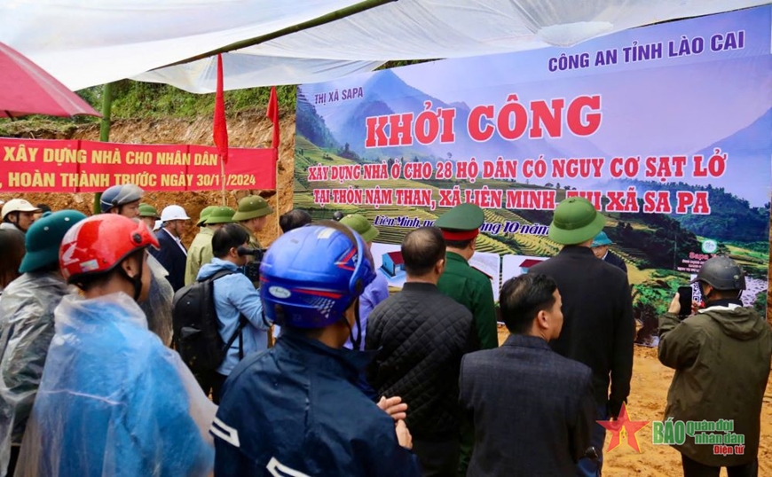 Sa Pa: Khởi công xây dựng nhà ở cho 28 hộ xã Liên Minh bị ảnh hưởng bởi thiên tai