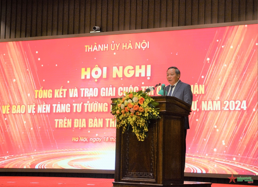 Thành ủy Hà Nội trao giải cuộc thi chính luận về bảo vệ nền tảng tư tưởng của Đảng