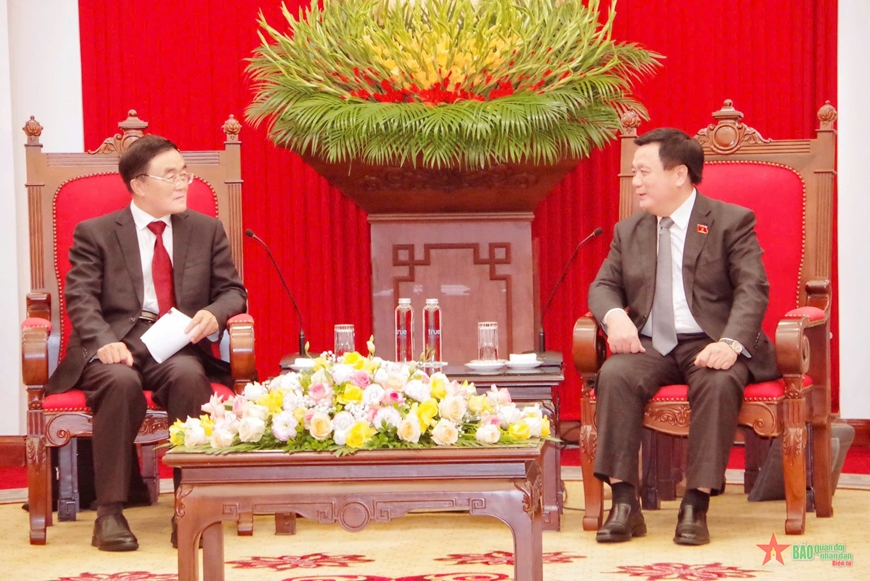 Đồng chí Nguyễn Xuân Thắng tiếp đoàn đại biểu Đảng Cộng sản Trung Quốc