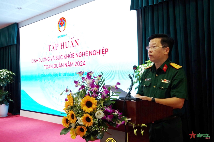 Cục Quân y tập huấn dinh dưỡng và sức khỏe nghề nghiệp toàn quân năm 2024