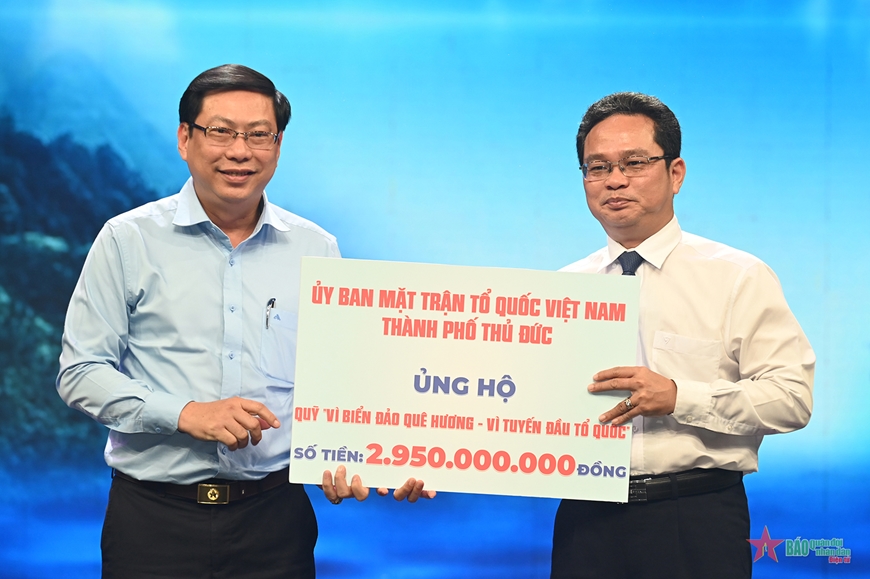 TP Hồ Chí Minh: Hơn 35 tỷ đồng ủng hộ Quỹ “Vì biển đảo quê hương - Vì tuyến đầu Tổ quốc”