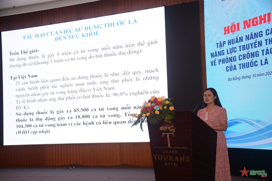 Tập huấn nâng cao năng lực truyền thông về phòng, chống tác hại của thuốc lá