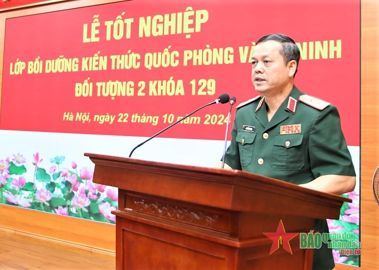 Học viện Chính trị tổ chức Lễ tốt nghiệp lớp bồi dưỡng kiến thức quốc phòng, an ninh đối tượng 2 khóa 129