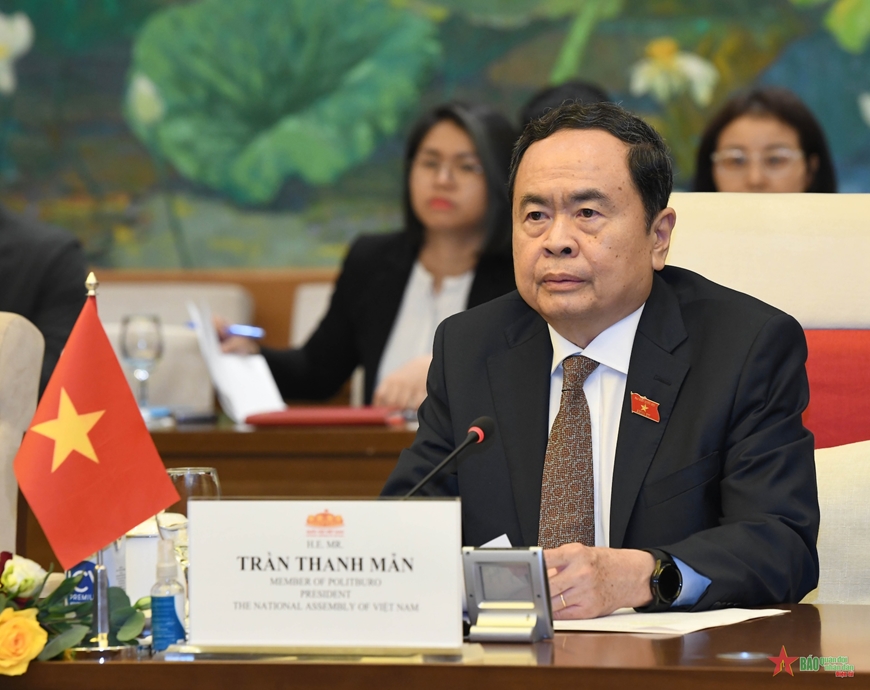 Chủ tịch Quốc hội Trần Thanh Mẫn đón, hội đàm với Chủ tịch Hạ viện Malaysia Tan Sri Dato’ Johari Bin Abdul
