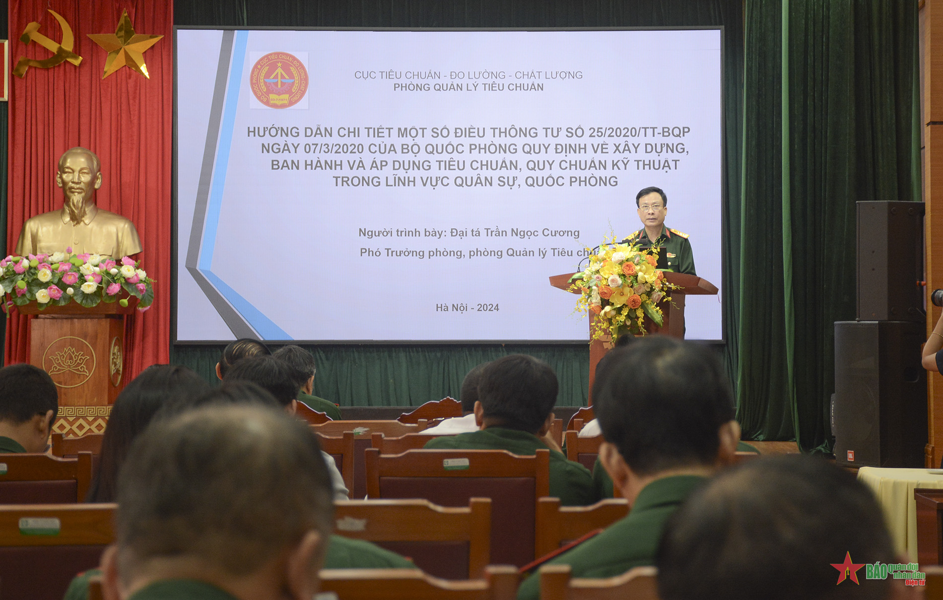 Tập huấn công tác tiêu chuẩn, đo lường, chất lượng và đăng kiểm quân sự năm 2024