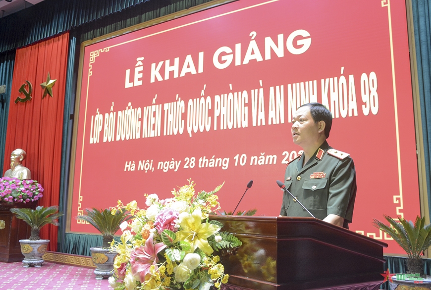 Học viện Quốc phòng tổ chức lớp bồi dưỡng kiến thức quốc phòng, an ninh khóa 98