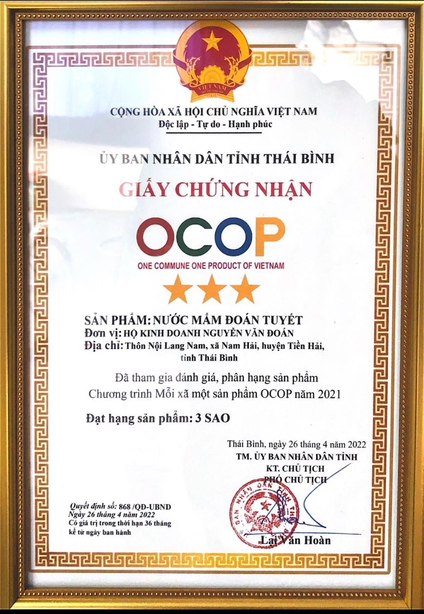 Làm giàu nhờ kinh doanh nước mắm gia truyền