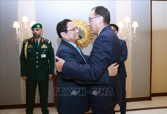 Thủ tướng Phạm Minh Chính hội kiến Thủ tướng Ai Cập