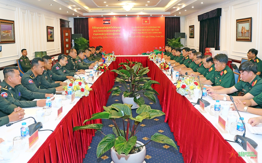 Thúc đẩy giao lưu, trao đổi kinh nghiệm lãnh đạo trẻ quân đội hai nước Việt Nam và Campuchia
