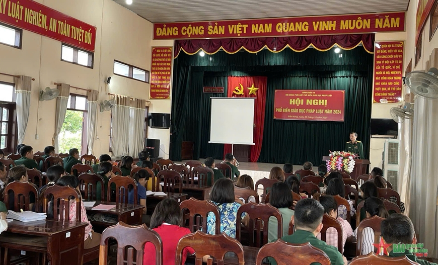 Binh đoàn 16, tổ chức giáo dục pháp luật tại địa bàn Trung đoàn 720