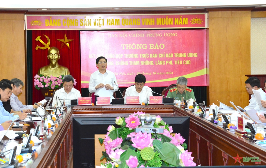 Thông báo kết quả cuộc họp Thường trực Ban Chỉ đạo Trung ương về phòng, chống tham nhũng, lãng phí, tiêu cực