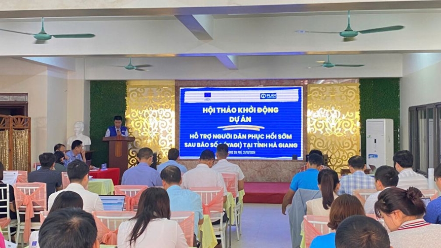 Khởi động dự án “Hỗ trợ người dân phục hồi sớm sau bão số 3 tại Hà Giang”