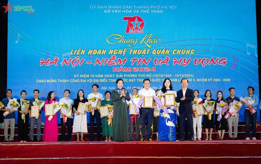 Đặc sắc đêm diễn chung khảo liên hoan nghệ thuật quần chúng “Hà Nội-Niềm tin và hy vọng"