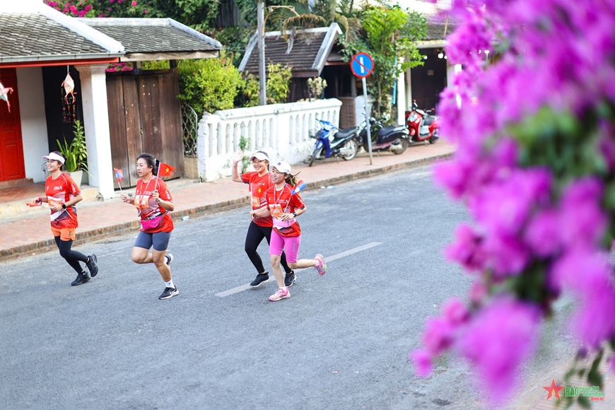 Cung đường chạy tại Luang Prabang.