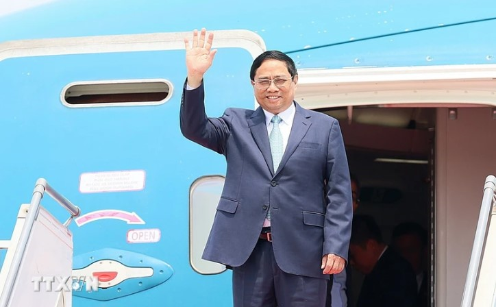 Thủ tướng Chính phủ Phạm Minh Chính lên đường dự các hội nghị tại Trung Quốc