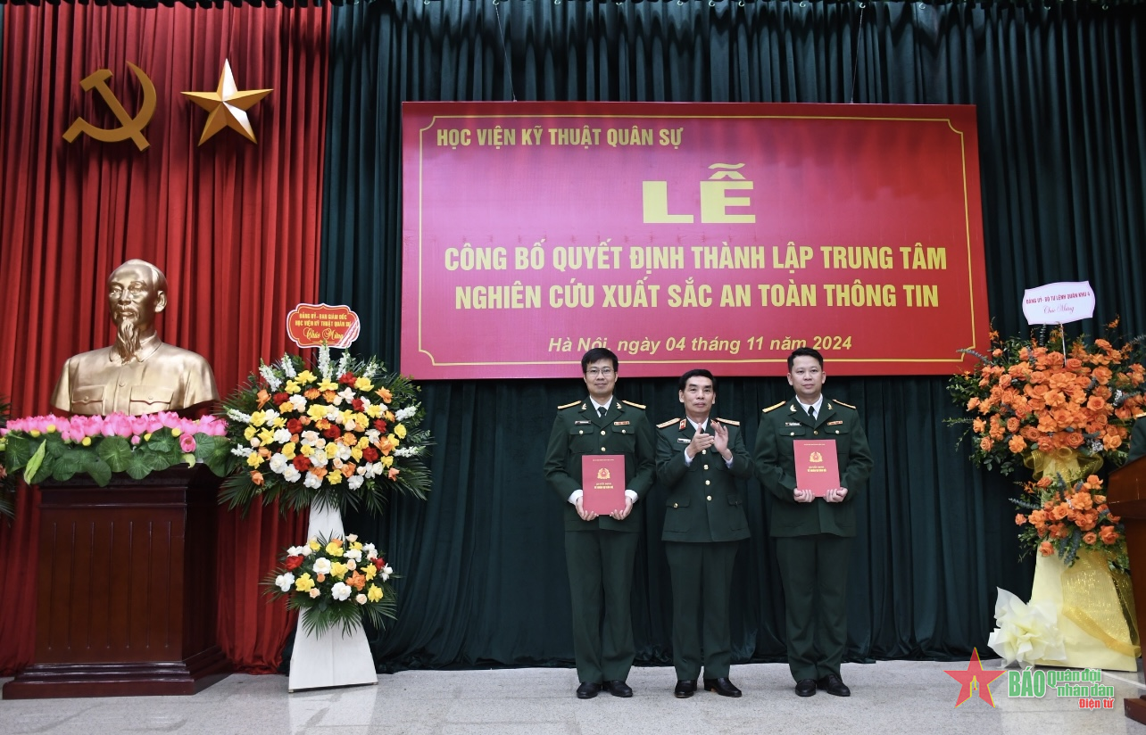 Học viện Kỹ thuật Quân sự thành lập Trung tâm Nghiên cứu xuất sắc an toàn thông tin