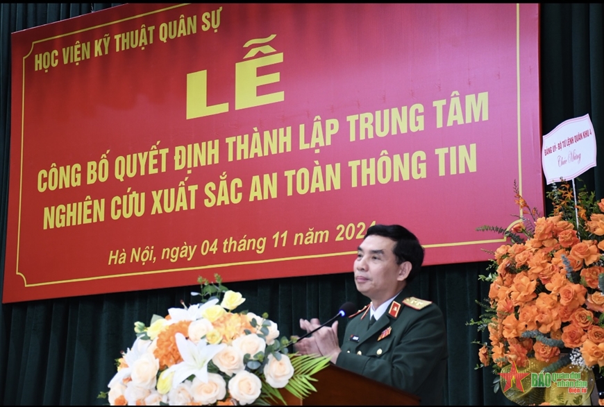 Học viện Kỹ thuật Quân sự thành lập Trung tâm Nghiên cứu xuất sắc an toàn thông tin