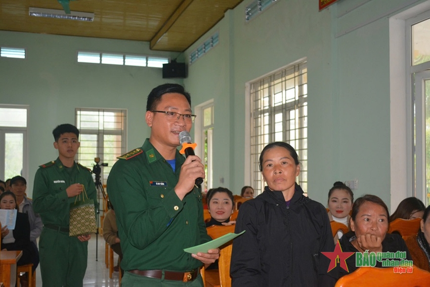 Bộ đội biên phòng Quảng Bình tăng cường công tác tuyên truyền, phổ biến, giáo dục pháp luật ở địa bàn biên giới