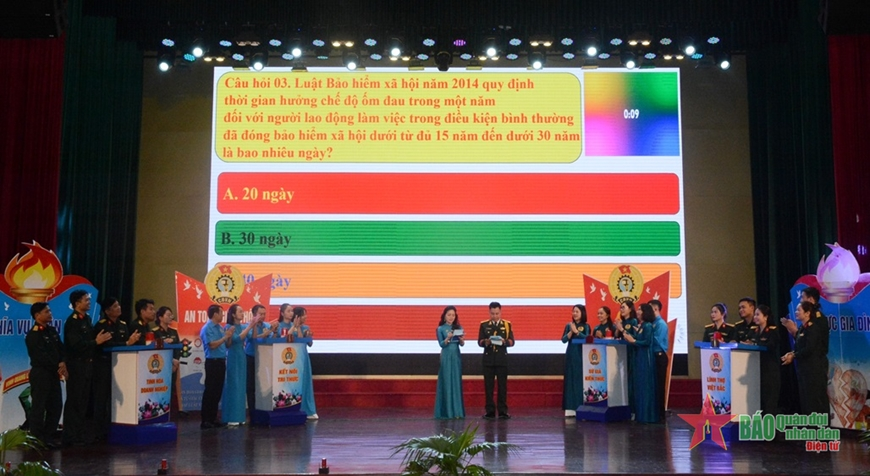 Quân khu 1 thi tìm hiểu, tuyên truyền hưởng ứng Ngày Pháp luật Việt Nam