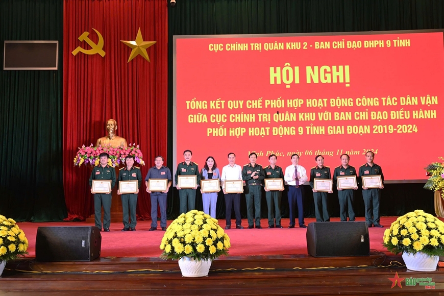 Cục Chính trị Quân khu 2 thực hiện tốt công tác phối hợp với Ban chỉ đạo 9 tỉnh Tây Bắc về công tác dân vận
